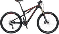 Велосипед SCOTT Genius 740 (черно-красный)